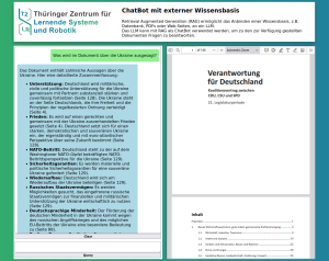 ChatBot mit lokaler Wissensbasis